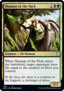 0092 Shaman of the Pack U Commander: Kaldheim