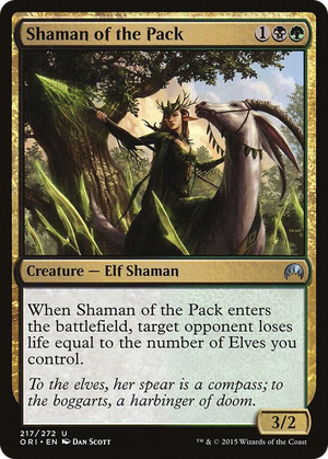 0217 Shaman of the Pack U Magic Origins