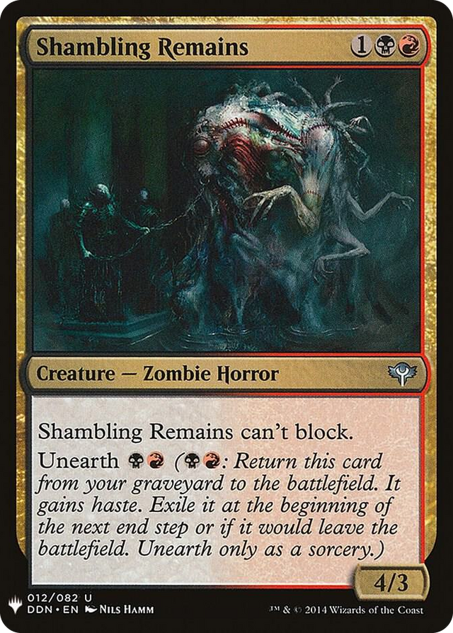 0012 Shambling Remains U The List Reprints