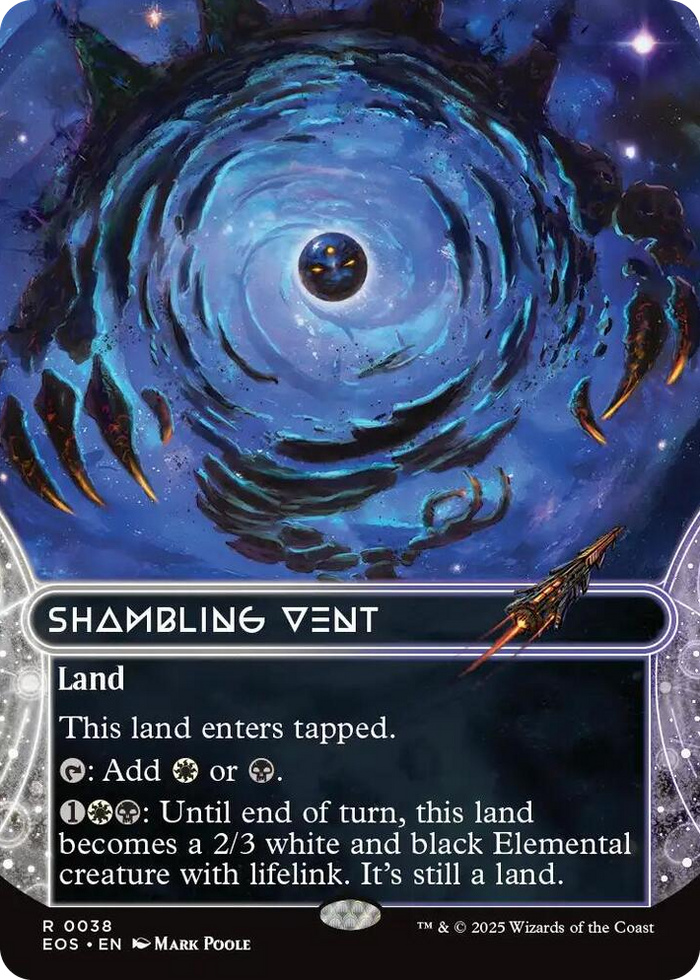 Shambling Vent (0038) (Borderless) #38 R - Edge of Eternities: Stellar Sights Pokemon card