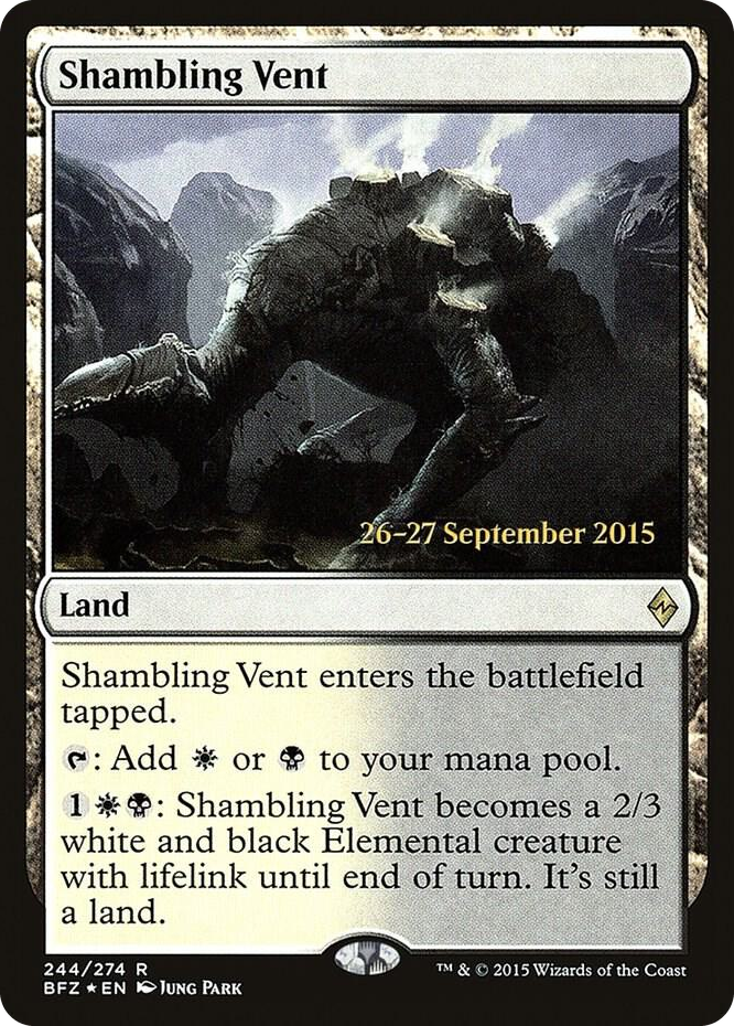 Shambling Vent #244 R - Prerelease Cards Pokemon card