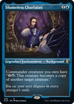 Shameless Charlatan (Foil Etched) #488 R - Commander Legends: Battle for Baldur's Gate Pokemon card