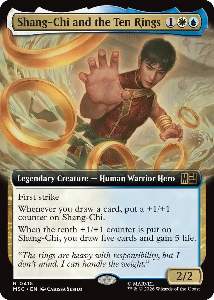 Shang-Chi and the Ten Rings (Extended Art) #415 R - Commander: Marvel Super Heroes Pokemon card