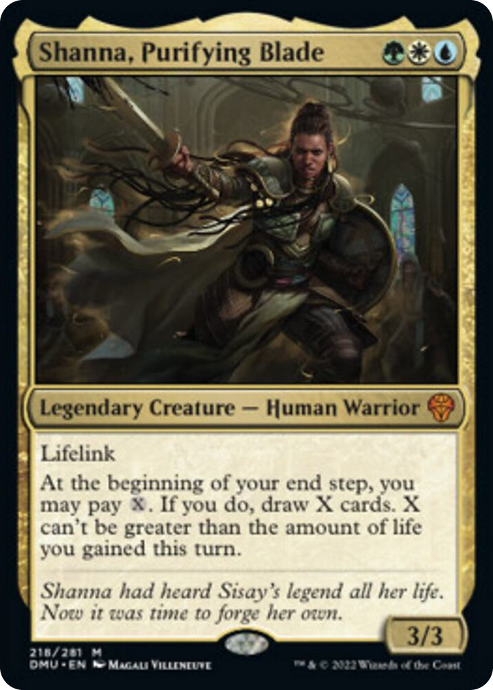 0218 Shanna, Purifying Blade M Dominaria United