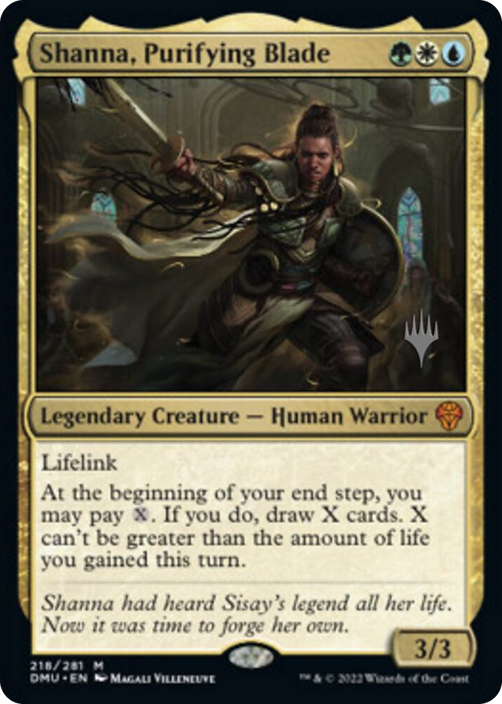 0218 Shanna, Purifying Blade M Promo Pack: Dominaria United