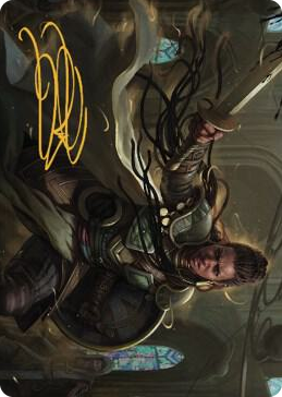 0055 Shanna, Purifying Blade Art Card (55/81) (Gold-Stamped Signature) S Art Series: Dominaria United
