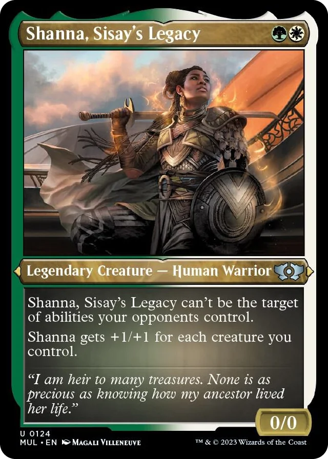 0124 Shanna, Sisay's Legacy (Foil Etched) U March of the Machine: Multiverse Legends