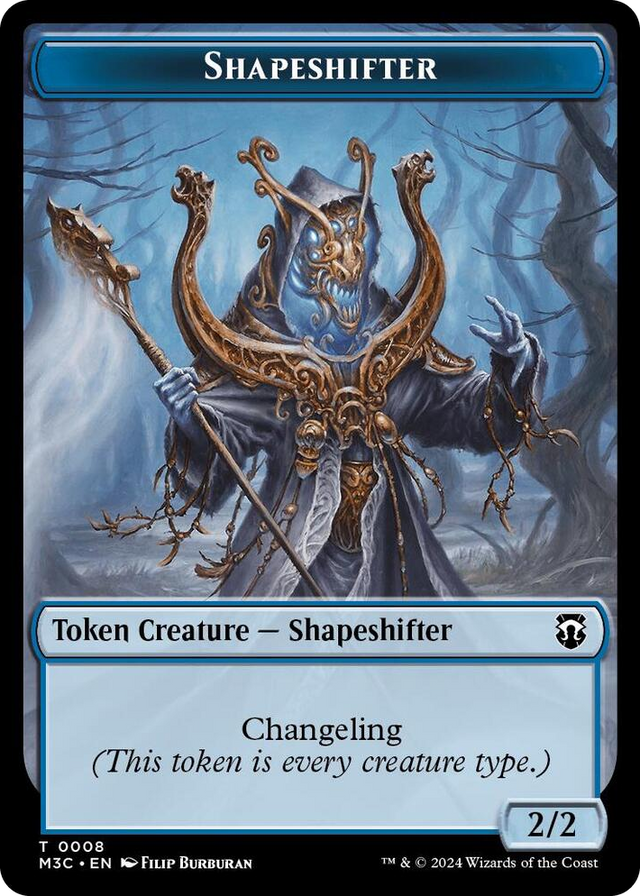 0008 Shapeshifter (0008) (Ripple Foil) // Dragon Double-Sided Token T Commander: Modern Horizons 3