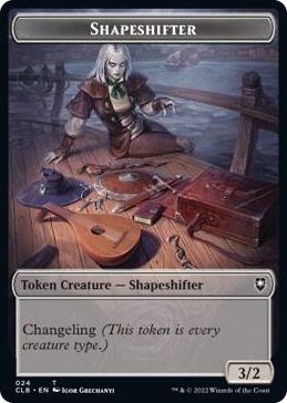 0024 Shapeshifter (024) // Shapeshifter (028) Double-Sided Token T Commander Legends: Battle for Baldur's Gate
