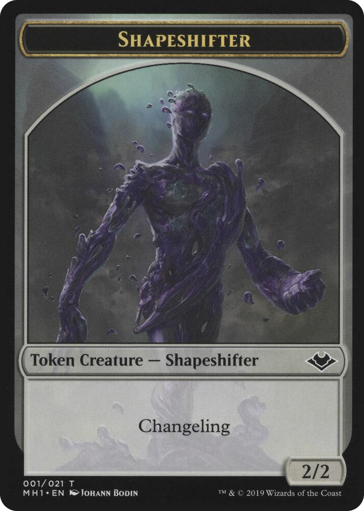 0001 Shapeshifter // Emblem - Serra the Benevolent Double-Sided Token T Modern Horizons
