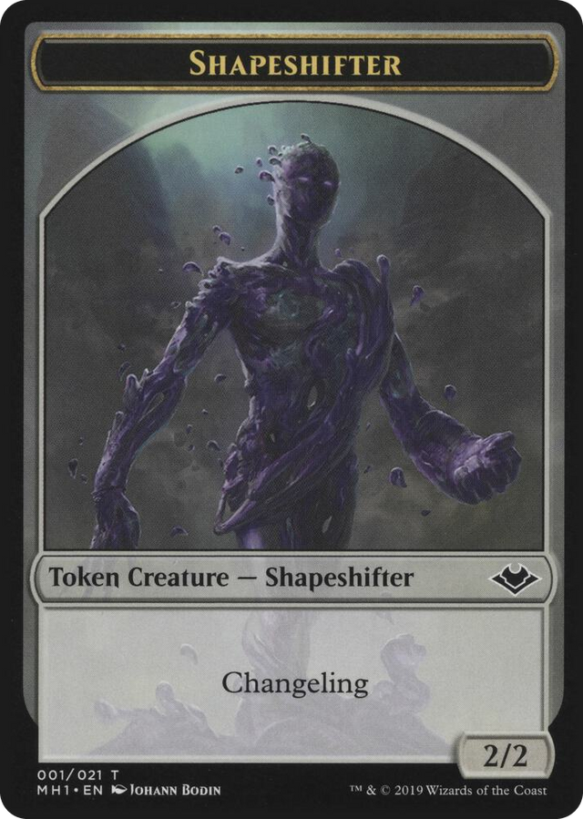 0001 Shapeshifter // Emblem - Serra the Benevolent Double-Sided Token T Modern Horizons
