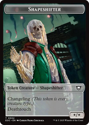 0002 Shapeshifter // Golem (0013) Double-Sided Token T Commander: Edge of Eternities