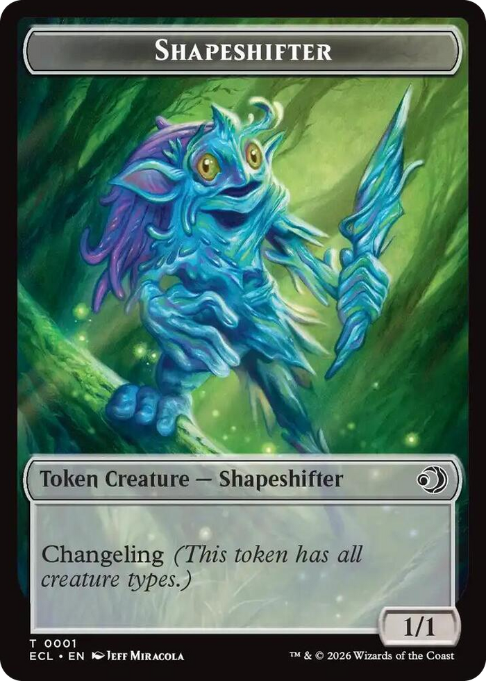 Shapeshifter // Map Double-Sided Token #1 T - Lorwyn Eclipsed Pokemon card