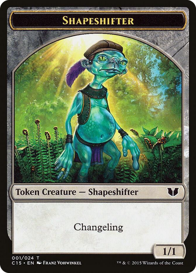 0001 Shapeshifter // Shapeshifter Double-Sided Token T Commander 2015