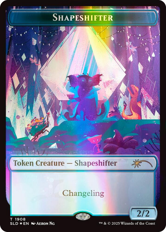 Shapeshifter Token (1908) (Double Rainbow Foil) #1908 T - Secret Lair Drop Series Pokemon card