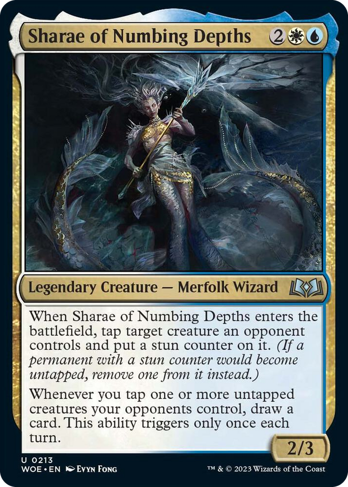 Sharae of Numbing Depths #213 U - Wilds of Eldraine Pokemon card