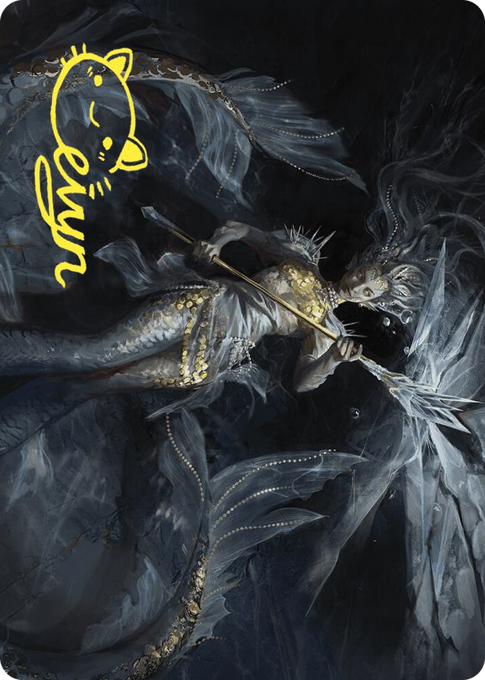 Sharae of Numbing Depths Art Card (Gold-Stamped Signature) #32 S - Art Series: Wilds of Eldraine Pokemon card
