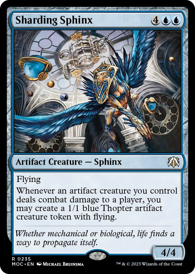 Sharding Sphinx #235 R - Commander: March of the Machine Pokemon card