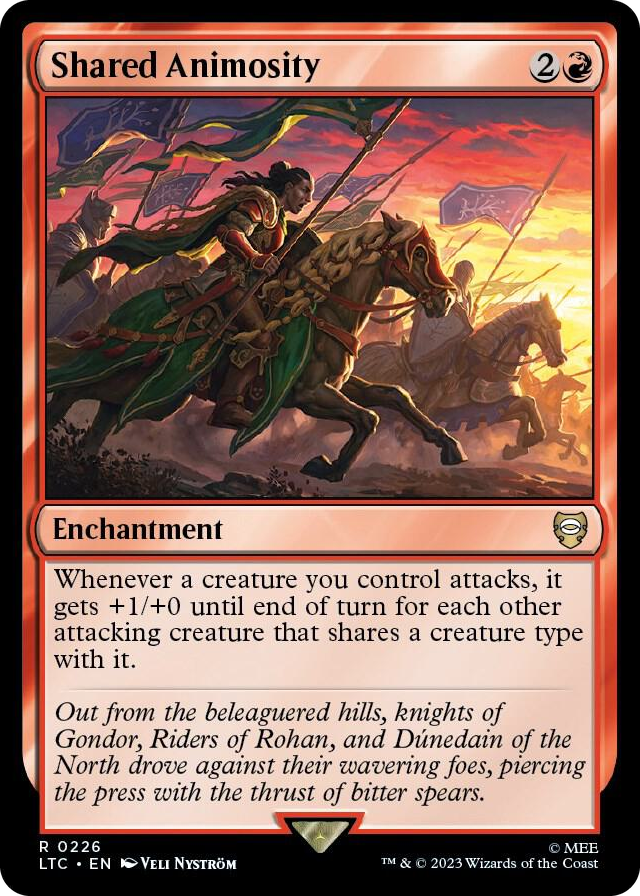 Shared Animosity #226 R - Commander: The Lord of the Rings: Tales of Middle-earth Pokemon card