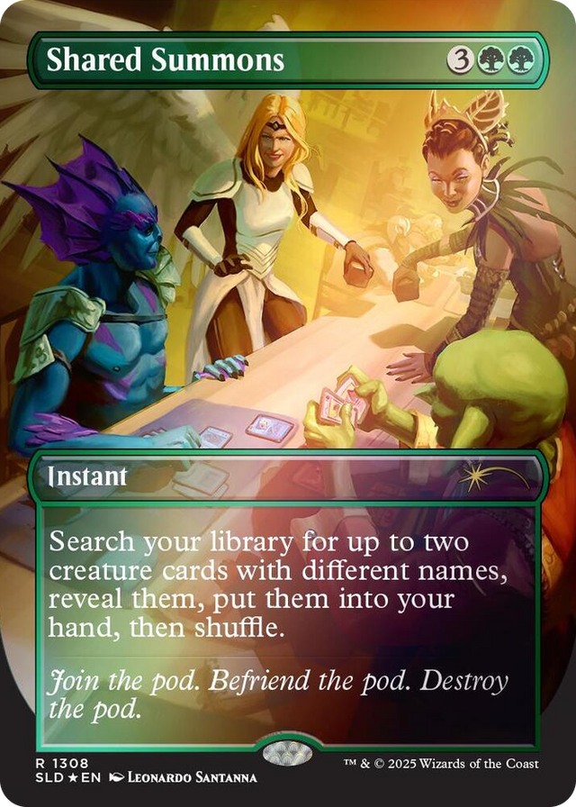 1308 Shared Summons (Rainbow Foil) R Secret Lair Drop Series