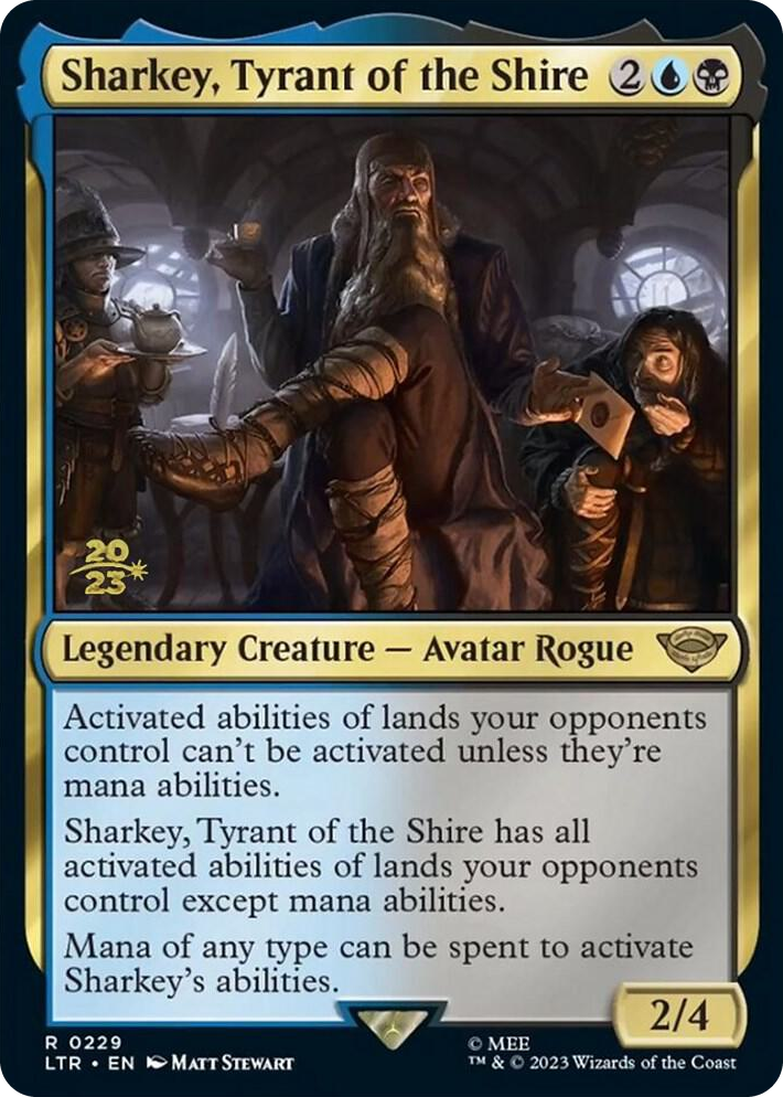 0229 Sharkey, Tyrant of the Shire R Prerelease Cards