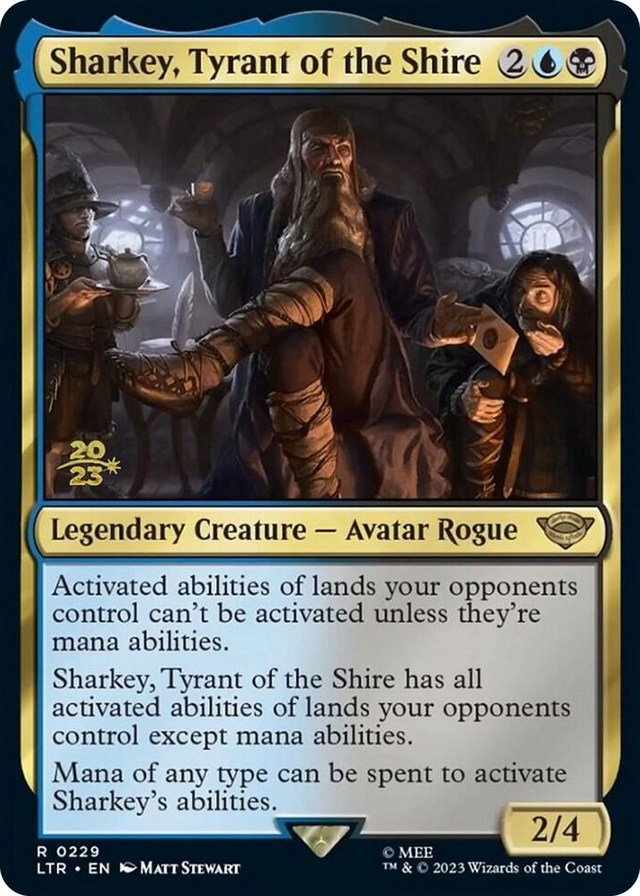 0229 Sharkey, Tyrant of the Shire R Prerelease Cards