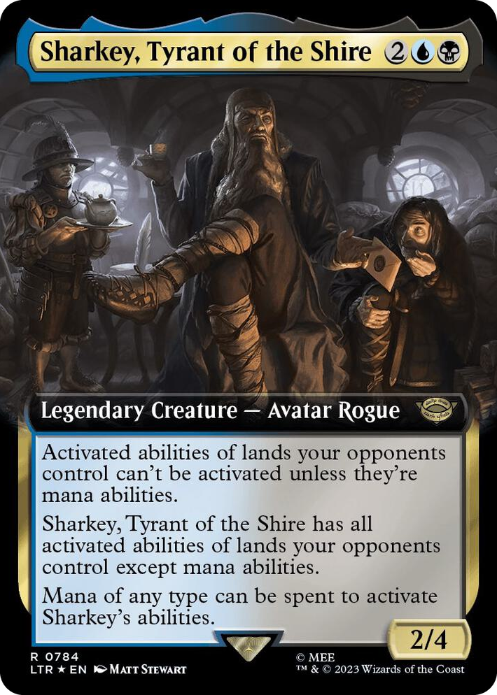 0784 Sharkey, Tyrant of the Shire (Extended Art) (Surge Foil) R Universes Beyond: The Lord of the Rings: Tales of Middle-earth