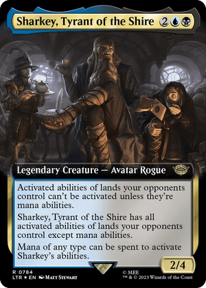 0784 Sharkey, Tyrant of the Shire (Extended Art) (Surge Foil) R Universes Beyond: The Lord of the Rings: Tales of Middle-earth