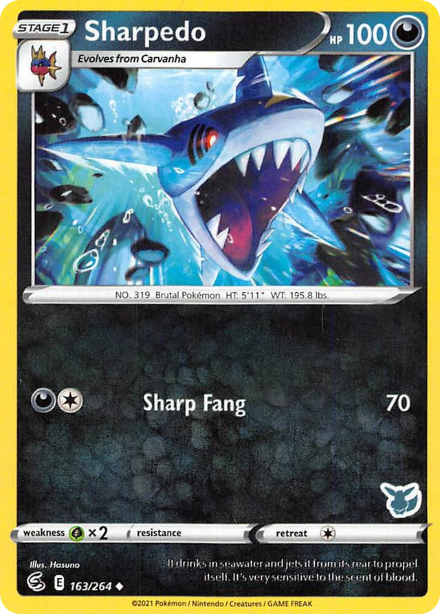 0163 Sharpedo - 163/264 (Eevee Stamped) Promo Battle Academy 2022