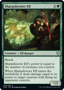 Sharpshooter Elf #253 U - Commander Legends: Battle for Baldur's Gate Pokemon card