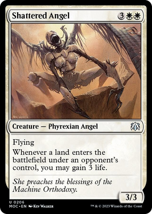 0206 Shattered Angel U Commander: March of the Machine