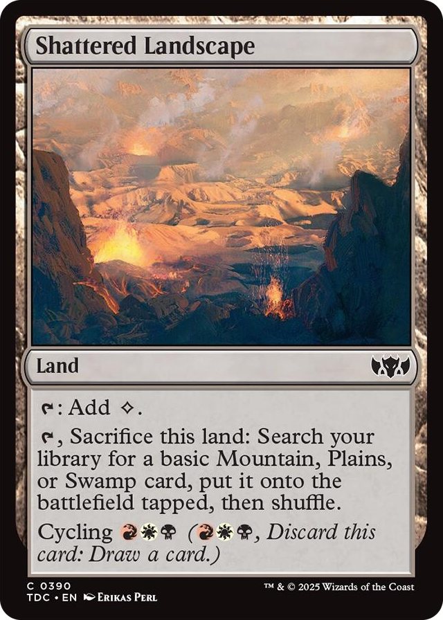 0390 Shattered Landscape C Commander: Tarkir: Dragonstorm