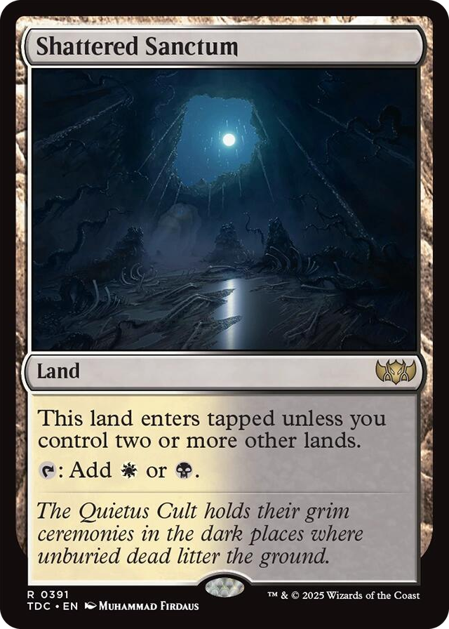 0391 Shattered Sanctum R Commander: Tarkir: Dragonstorm