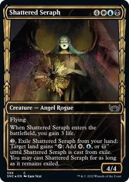 0398 Shattered Seraph (Gilded Foil) C Streets of New Capenna
