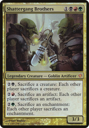 0213 Shattergang Brothers (Commander 2013) S Oversize Cards