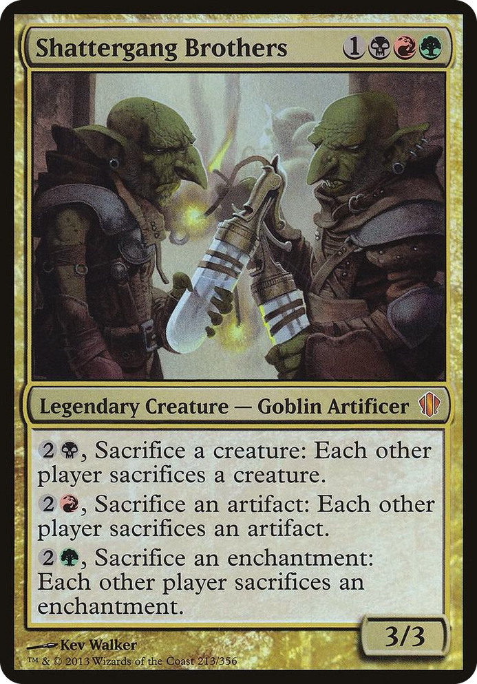 Shattergang Brothers (Commander 2013) #213 S - Oversize Cards Pokemon card