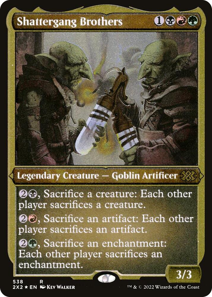 0538 Shattergang Brothers (Foil Etched) R Double Masters 2022