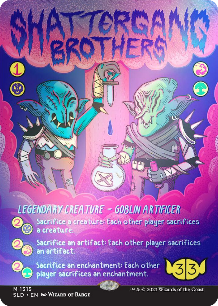 Shattergang Brothers (Rainbow Foil) #1315 M - Secret Lair Drop Series Pokemon card