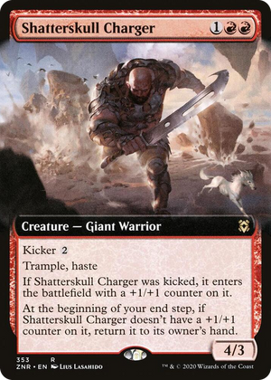 0353 Shatterskull Charger (Extended Art) R Zendikar Rising