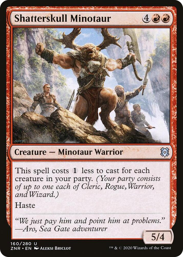 0160 Shatterskull Minotaur U Zendikar Rising