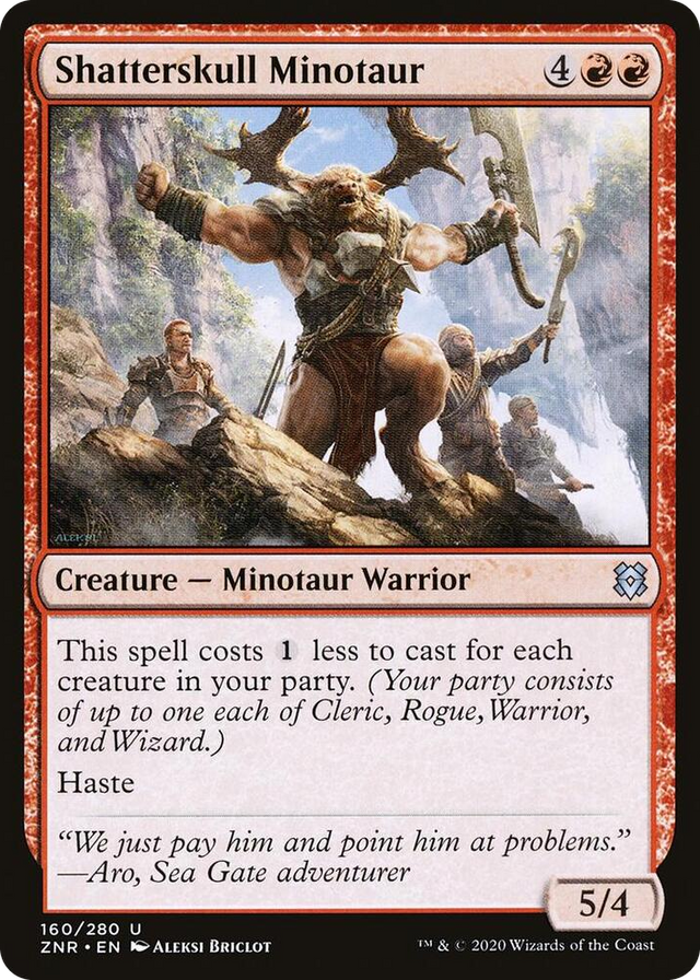 0160 Shatterskull Minotaur U Zendikar Rising