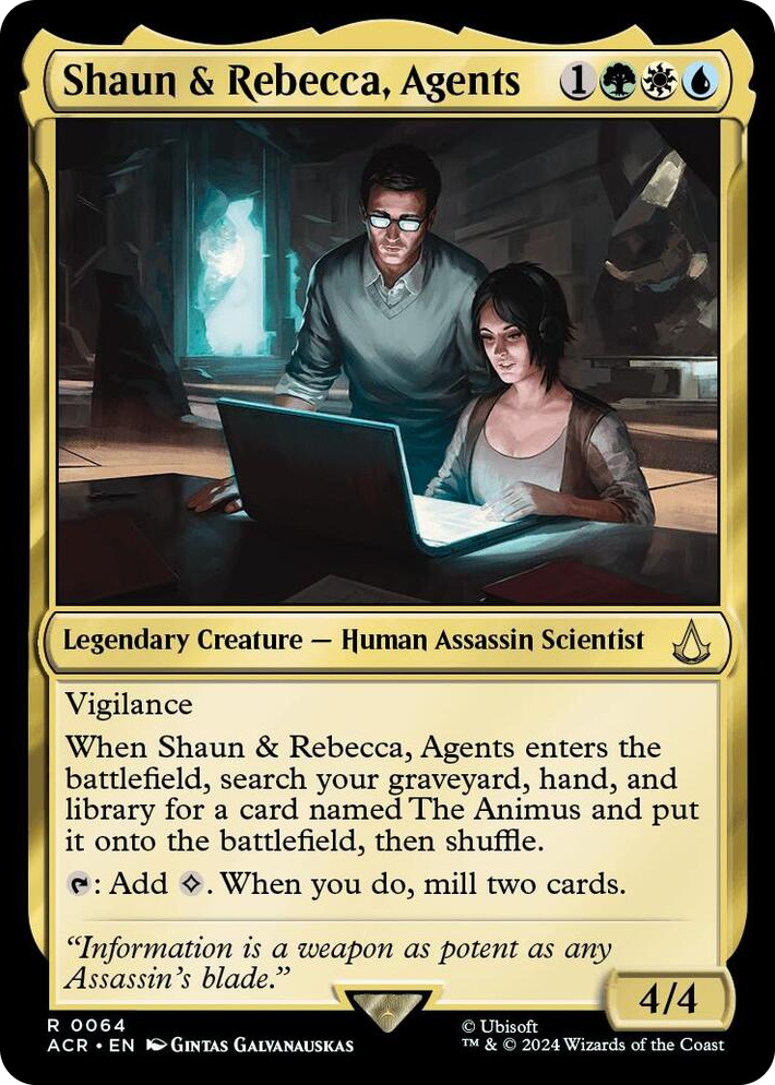 0064 Shaun & Rebecca, Agents R Universes Beyond: Assassin's Creed
