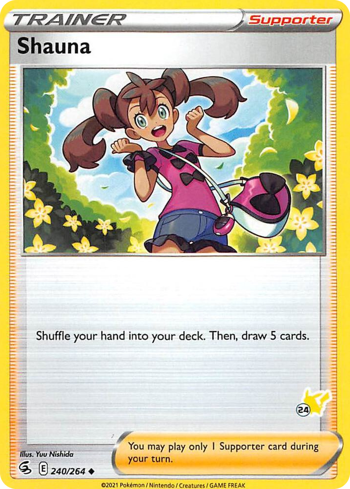 0240 Shauna - 240/264 (#24 Pikachu Stamped) Promo Battle Academy 2022