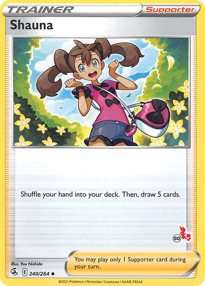 0240 Shauna - 240/264 (#50 Cinderace Stamped) Promo Battle Academy 2022