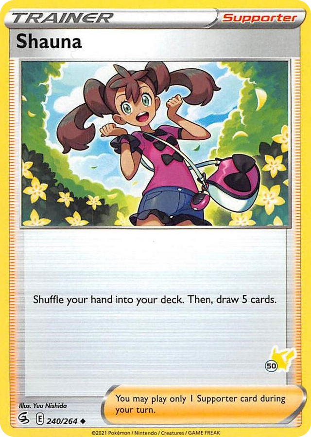 0240 Shauna - 240/264 (#50 Pikachu Stamped) Promo Battle Academy 2022