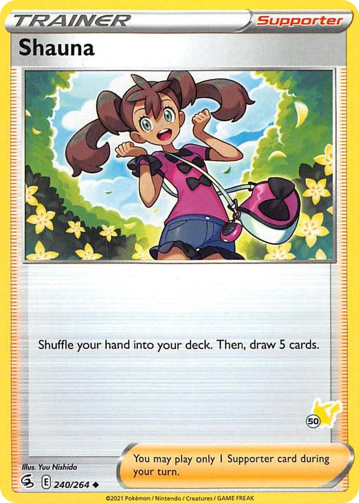 0240 Shauna - 240/264 (#50 Pikachu Stamped) Promo Battle Academy 2022