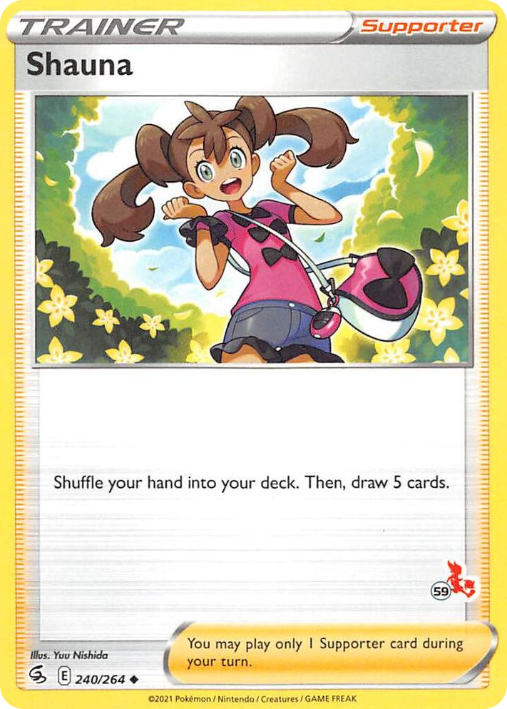 0240 Shauna - 240/264 (#59 Cinderace Stamped) Promo Battle Academy 2022