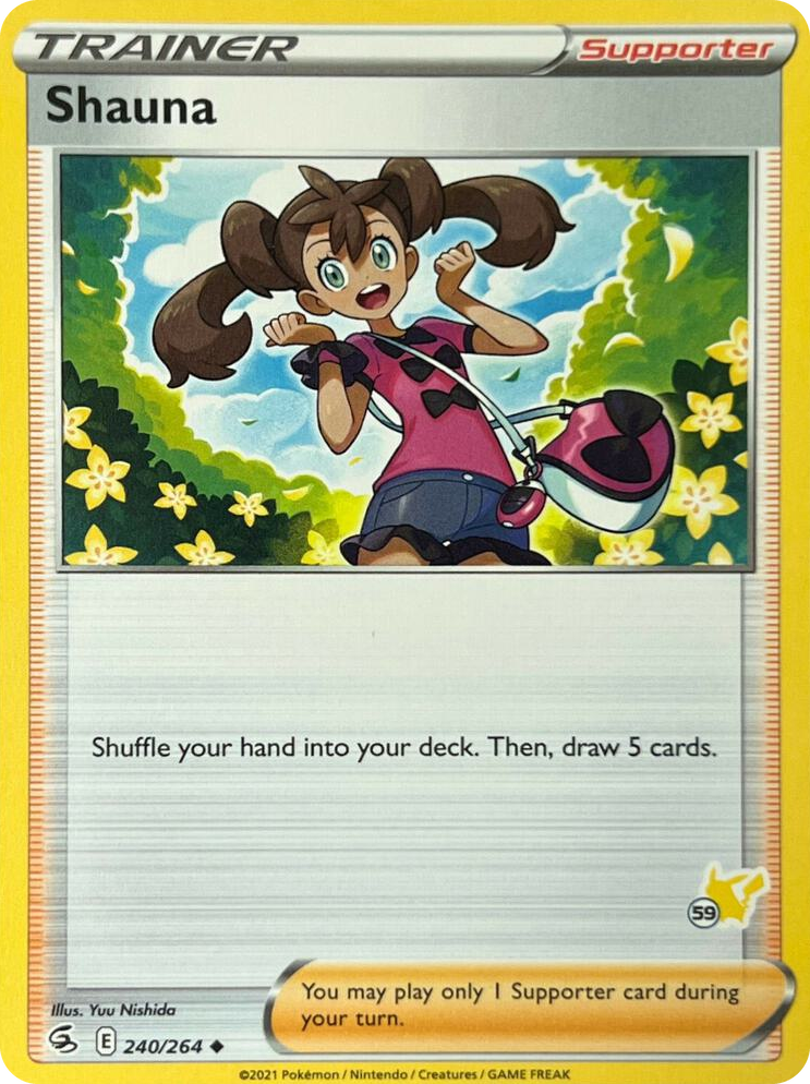 0240 Shauna - 240/264 (#59 Pikachu Stamped) Promo Battle Academy 2022