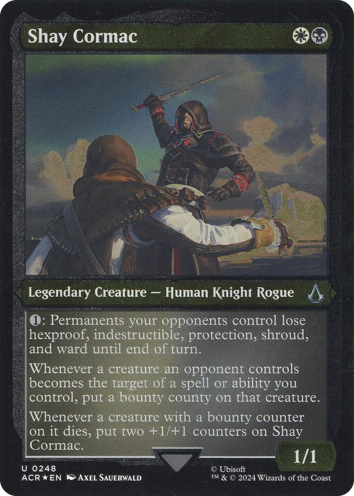 Shay Cormac (Foil Etched) #248 U - Universes Beyond: Assassin's Creed Pokemon card