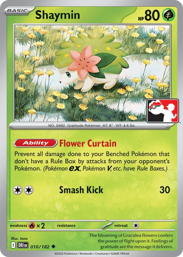 0010 Shaymin Uncommon Prize Pack Series Cards